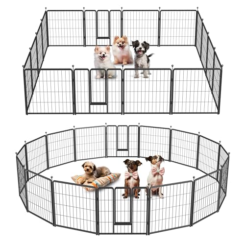 Black 32" Height 8 Panels Heavy Duty Dog Playpen L88048