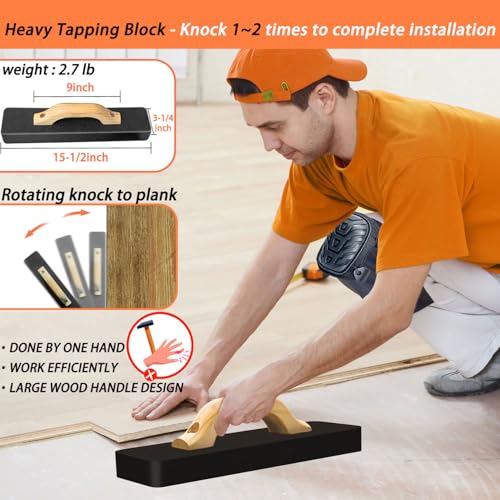4 in 1 Floor Installation Kit with Tapping Block, Pull Bar, 40pc Spacers, Rubber Mallet Z47288