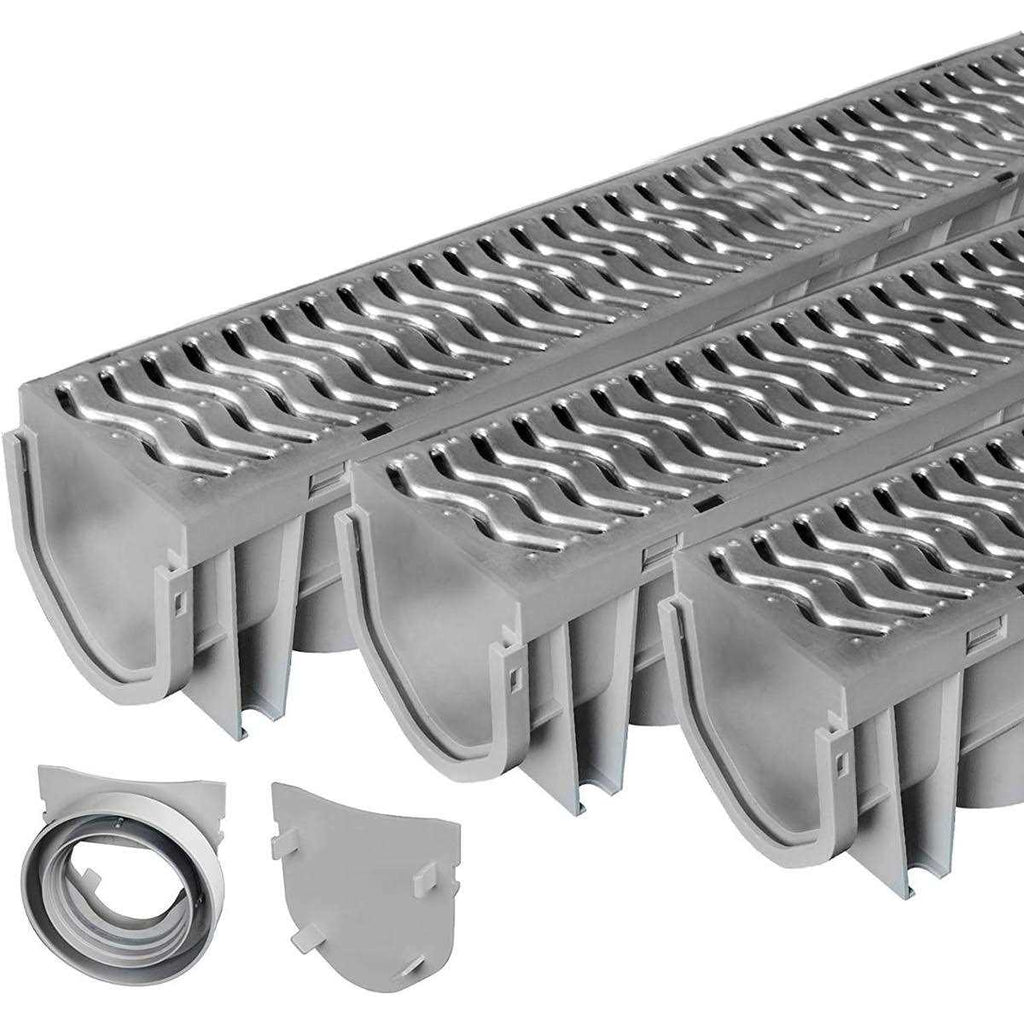 Drainage Trench with Galvanized Steel Grate S16010