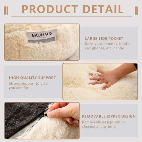 Faux Fur Giant Bean Bag Chair X608