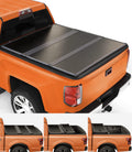 Tri-Fold Hard Tonneau Cover Truck Bed FRP for 6.6ft Bed (78.9") W357