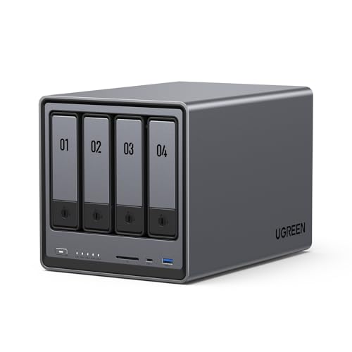 2-Bay Desktop NAS with Intel N100 Quad-core CPU 8GB DDR5 RAM 2.5GbE 2 M.2 NVMe Slots 4K HDMI N358