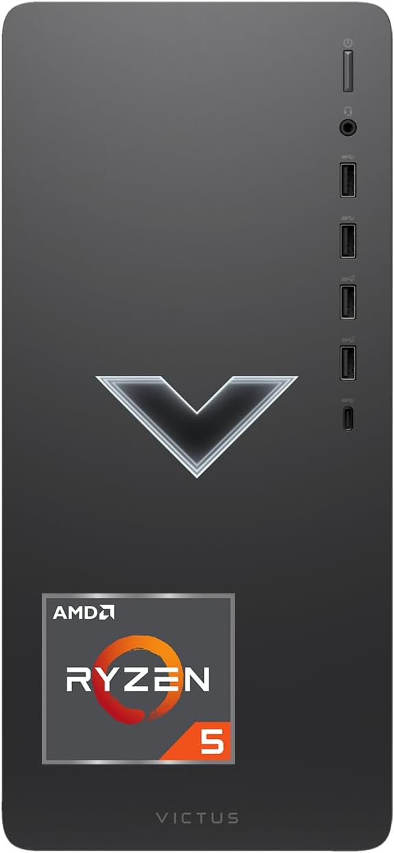 Black AMD Ryzen 5 5600G Gaming Desktop Tower T684284