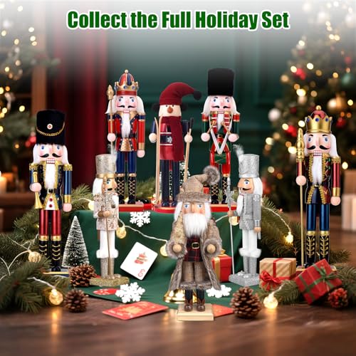 15 Inch Wooden Nutcracker Figure (Gold) H50102