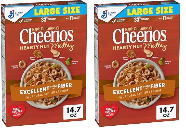 Maple Cinnamon Whole Grain Breakfast Cereal, Family Size, 20 oz N95651