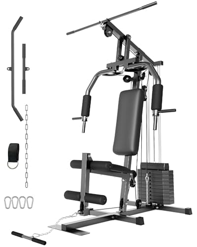 100LBS Weight Stack Multifunctional Home Gym Exercise Equipment O254