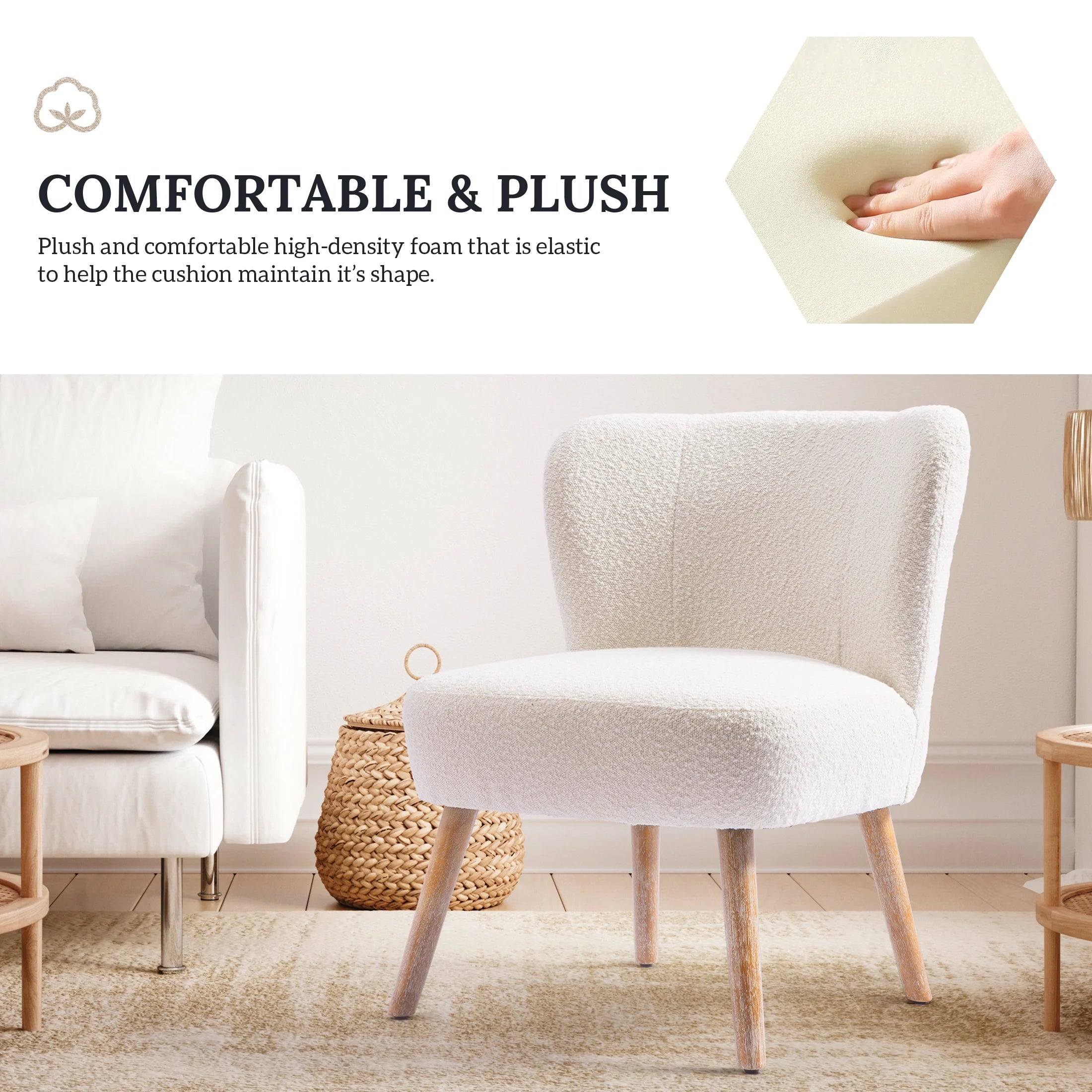 Black Boucle Accent Chair N78712