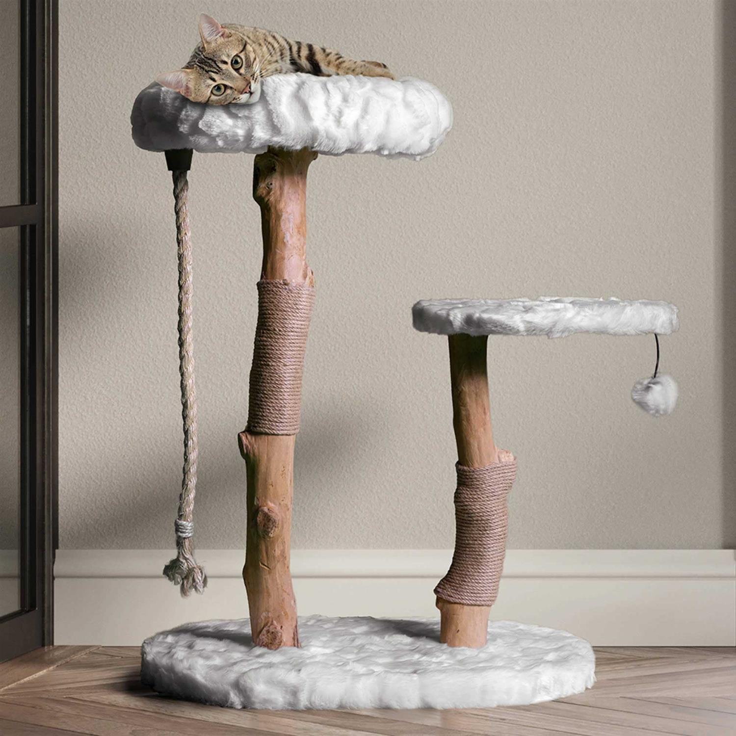 Modern Wooden Cat Tree D379