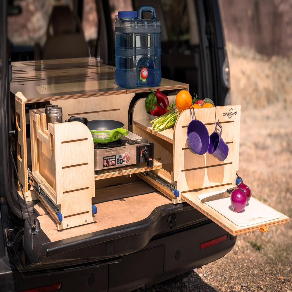 Overland Kitchen Box Camping Kit with Cooking, Sleeping R2281