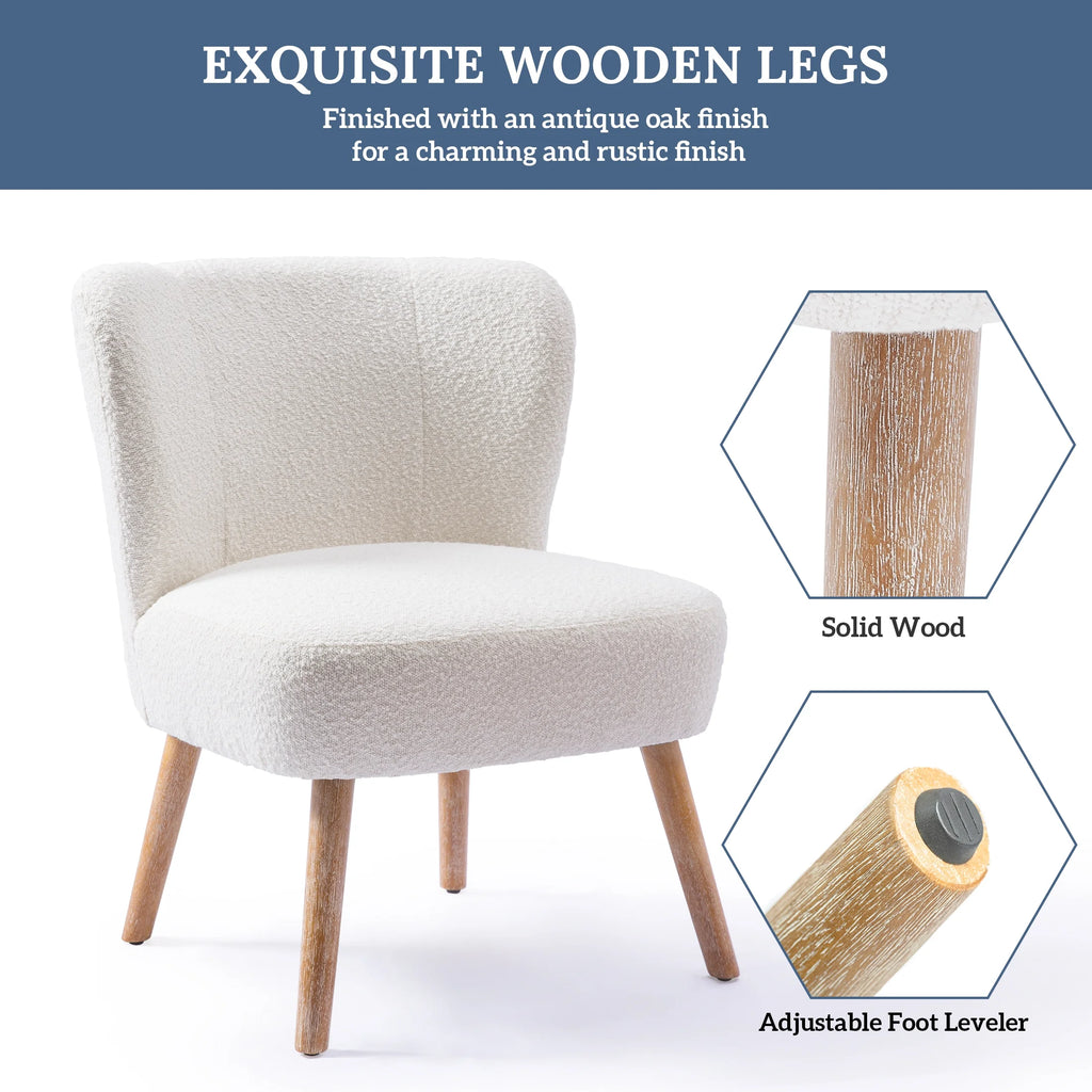 Black Boucle Accent Chair N78712
