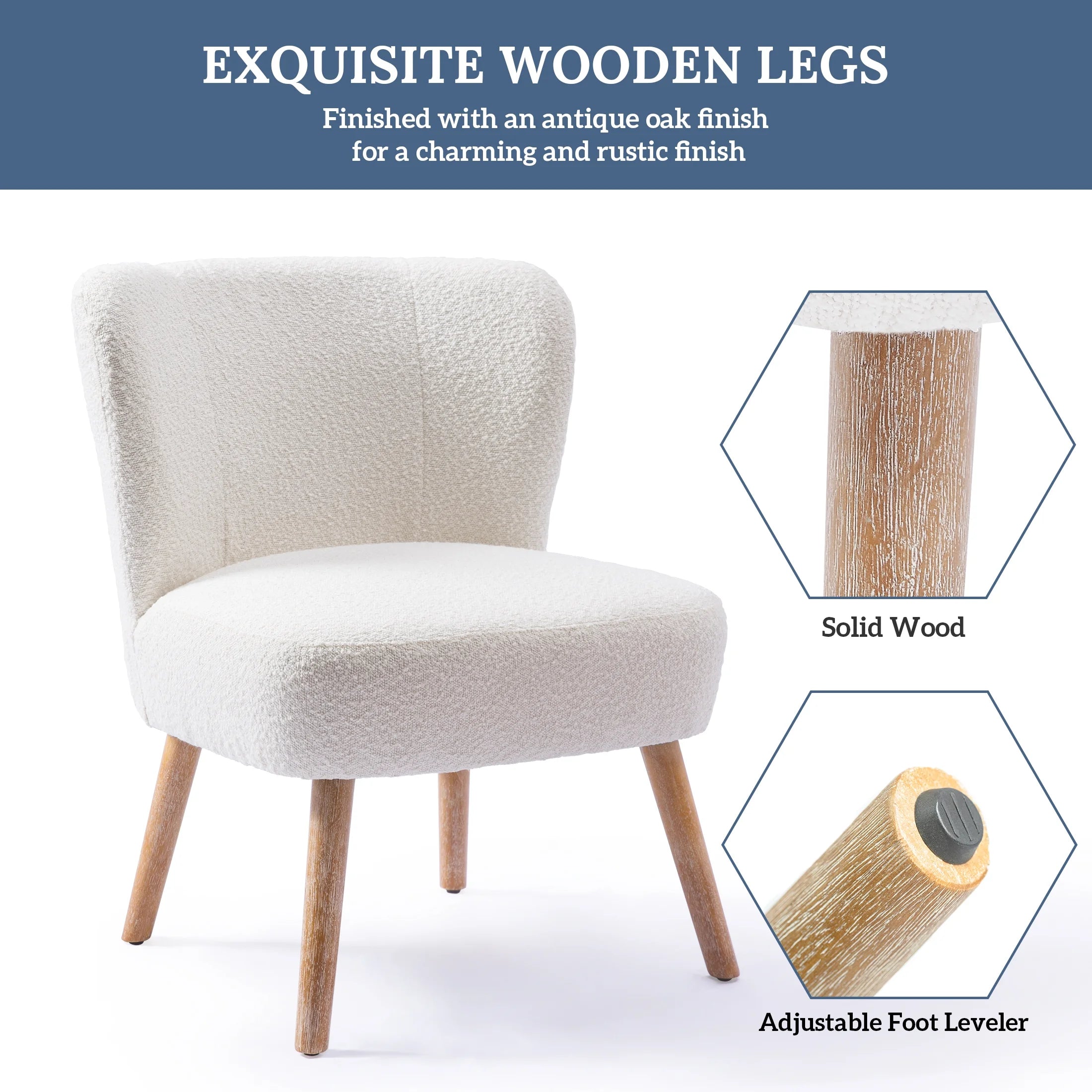 Black Boucle Accent Chair N78712