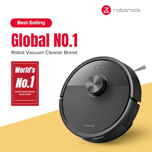 Black Robot Vacuum and Mop with Self-Emptying O751