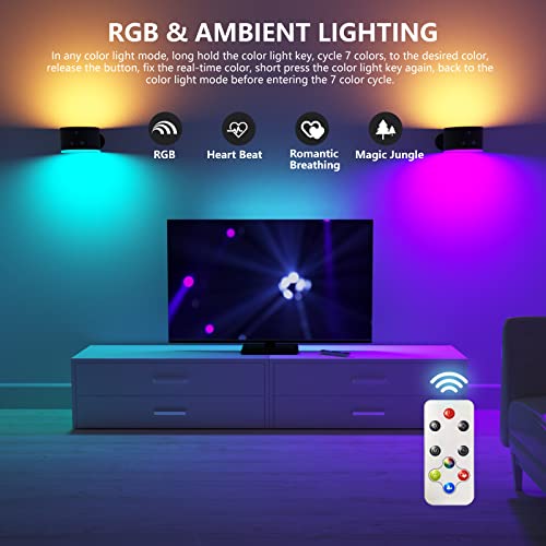 LED Wall Sconces with Rechargeable Battery Operated Dim 3 Brightness Removable Charging 360° Rotate Magnetic Ball Cordless Wall Light X4668
