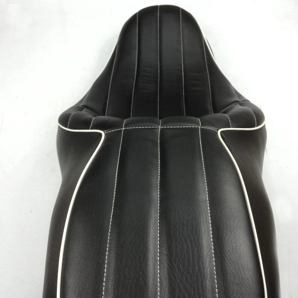 Black Leather Motorcycle Seat D62480
