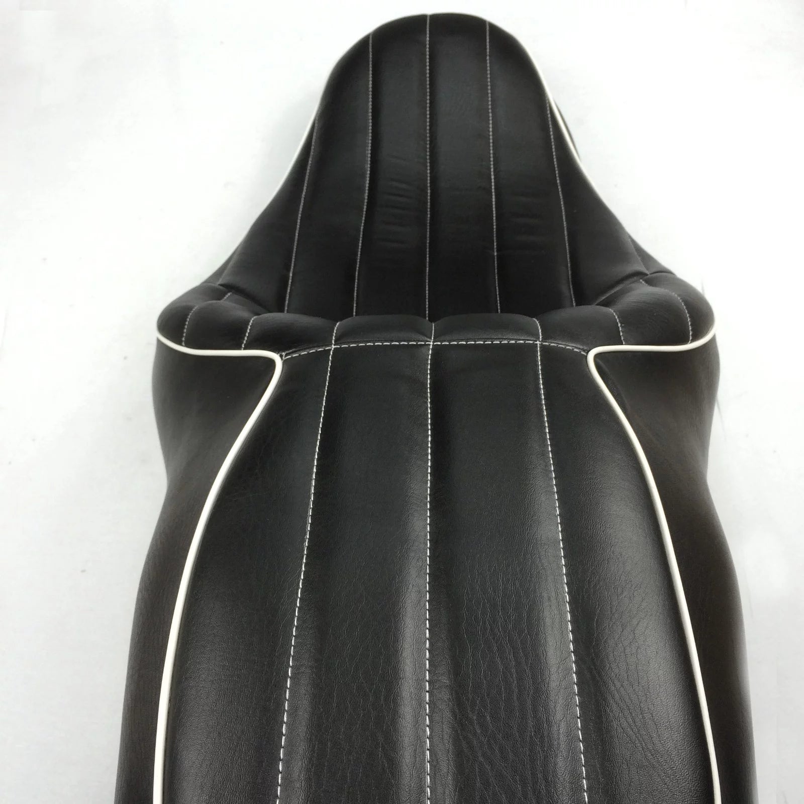 Black Leather Motorcycle Seat D62480