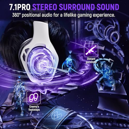 2.4GHz Wireless Gaming Headset with Noise Canceling Microphone V1267