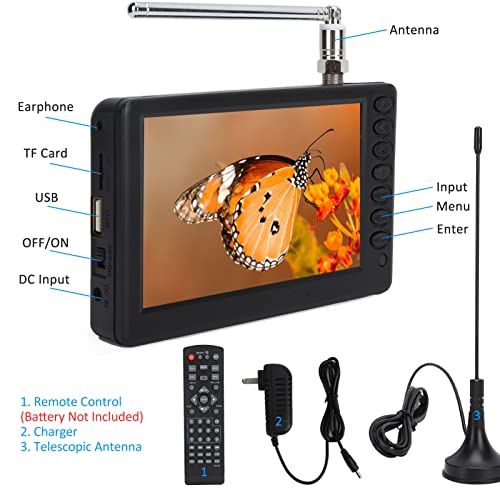 5 inch Portable Digital TV with Remote Control C35432