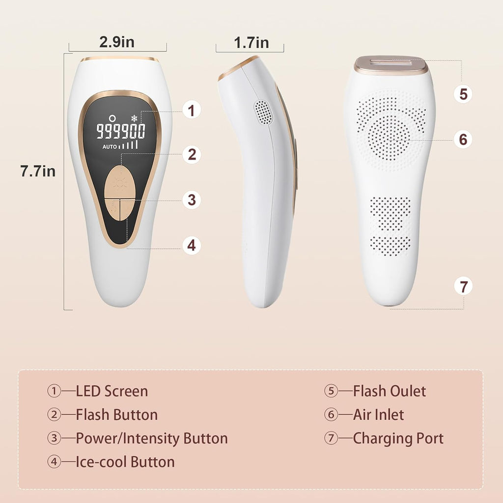 999900 Flashes IPL Hair Removal Device with Cooling System M660