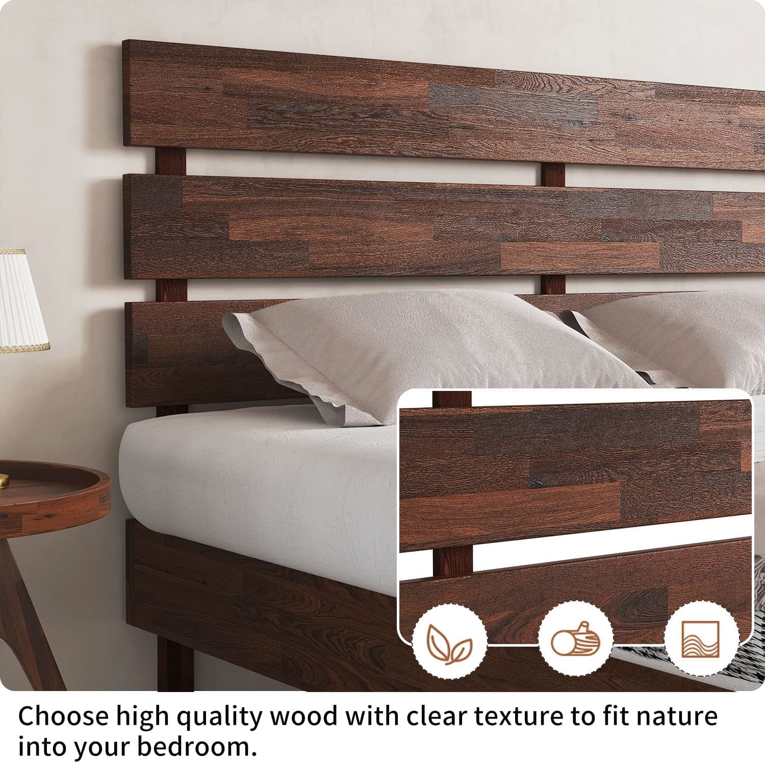 14 Inch Queen Solid Wood Platform Bed X20294