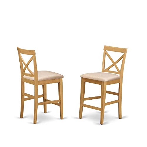 7 Piece Kitchen Counter Height Set with Rectangle Table and 6 Wooden Chairs F72516