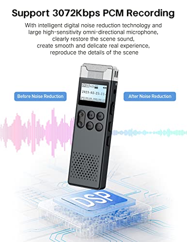 80GB Digital Voice Activated Recorder with Playback R90868