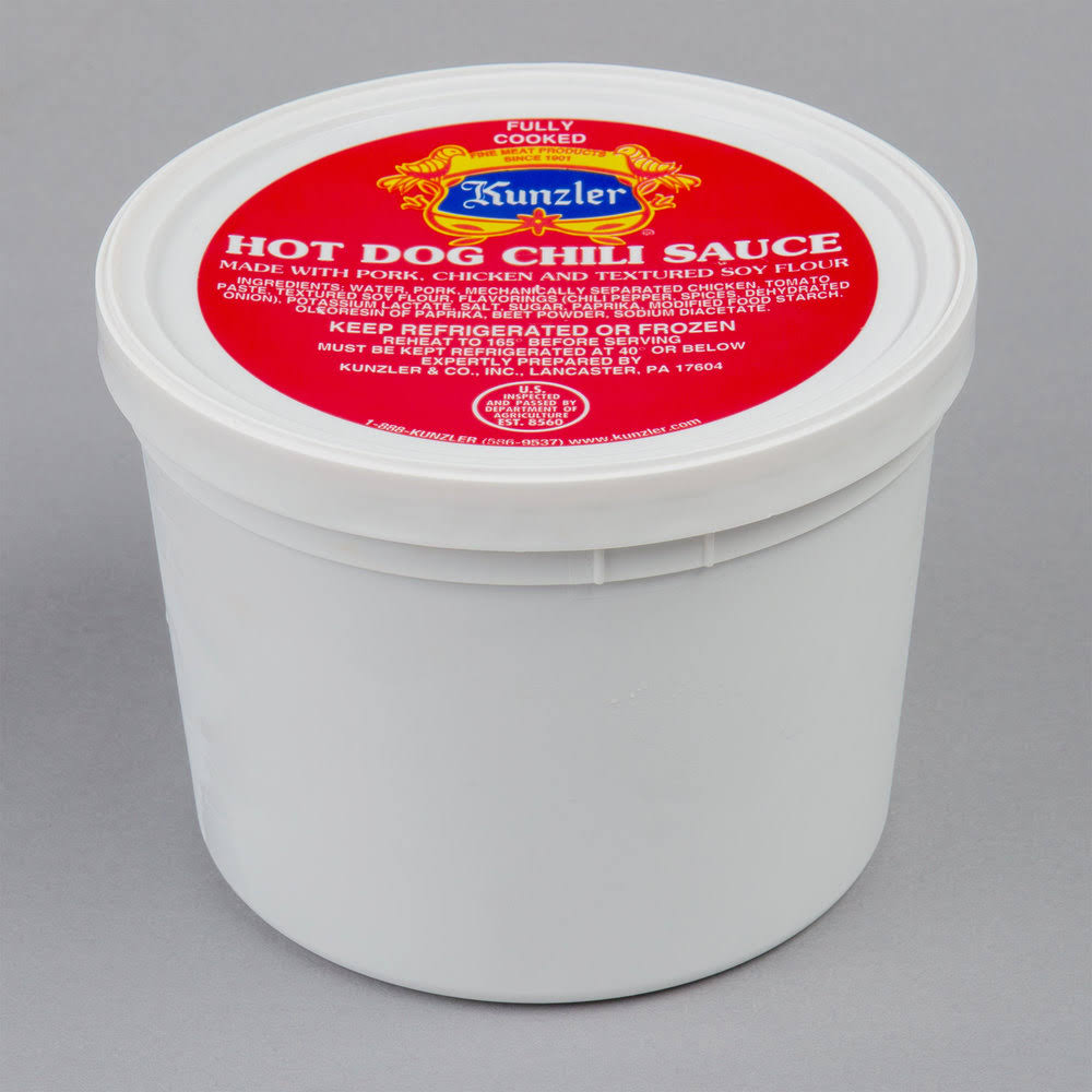 3 lb. Hot Dog Chili Sauce - 4/Case W63944