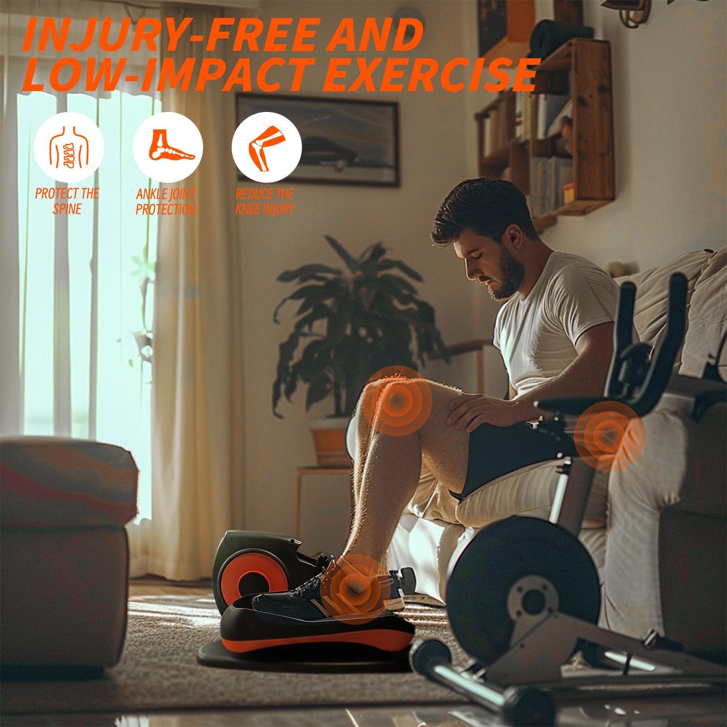 Portable Mini Under Desk Elliptical S1504