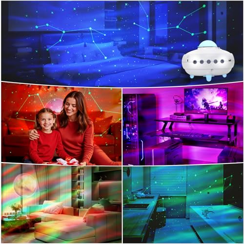 Laser Christmas Projector Lights Outdoor, Red and Green Stars, IP65 Waterproof C64831