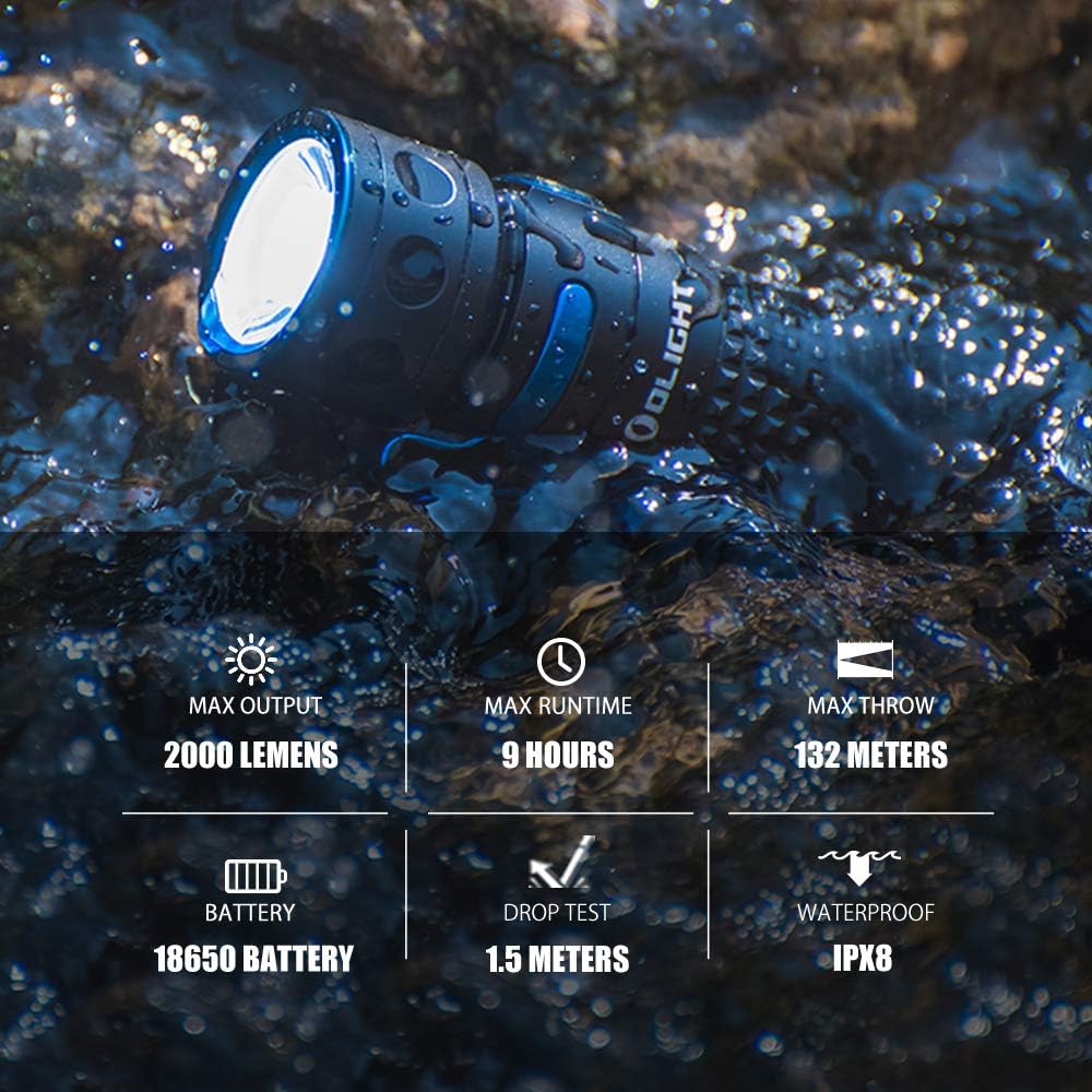 Compact Rechargeable LED Flashlight with 3500mAh 18650 Battery Z25090