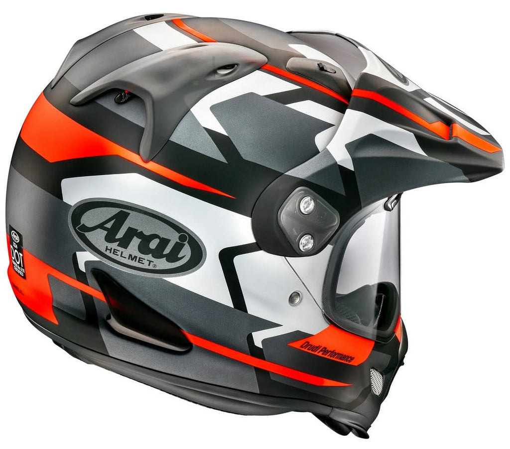 Black/Silver Frost Dual Sport Motorcycle Helmet P686636