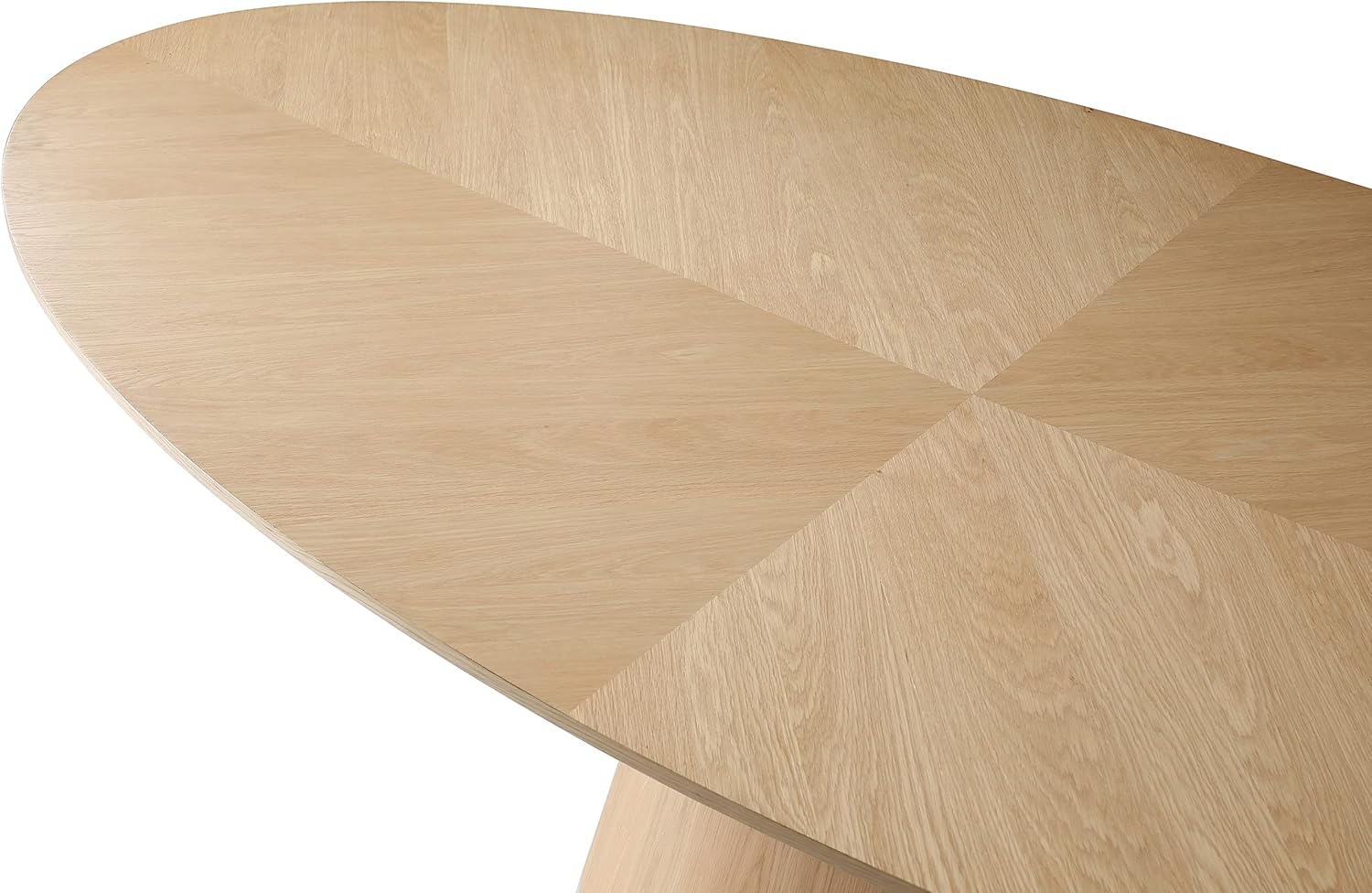 White Oak Wood Oval Dining Table A85311
