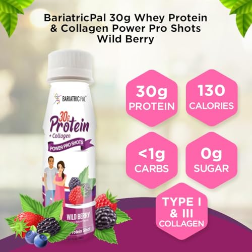 30g Whey Protein & Collagen Pro Shots - Wild Berry (24 Bottles) S557