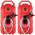 16 Gallon Portable Fuel Storage Tank with Nozzle Rubber Wheels T375