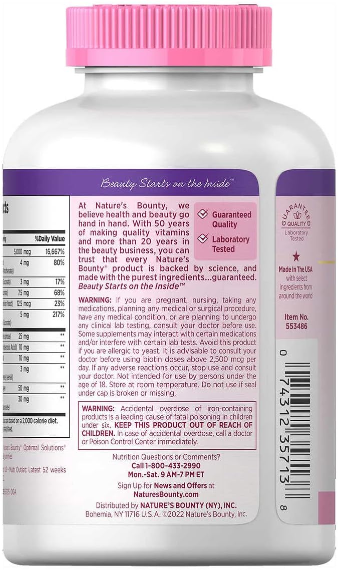 5,000mcg Biotin 250 Count M768