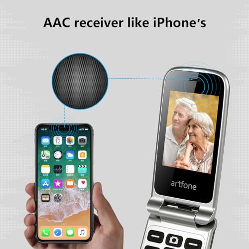 Grey Big Button Flip Mobile Phone with SOS Button H258