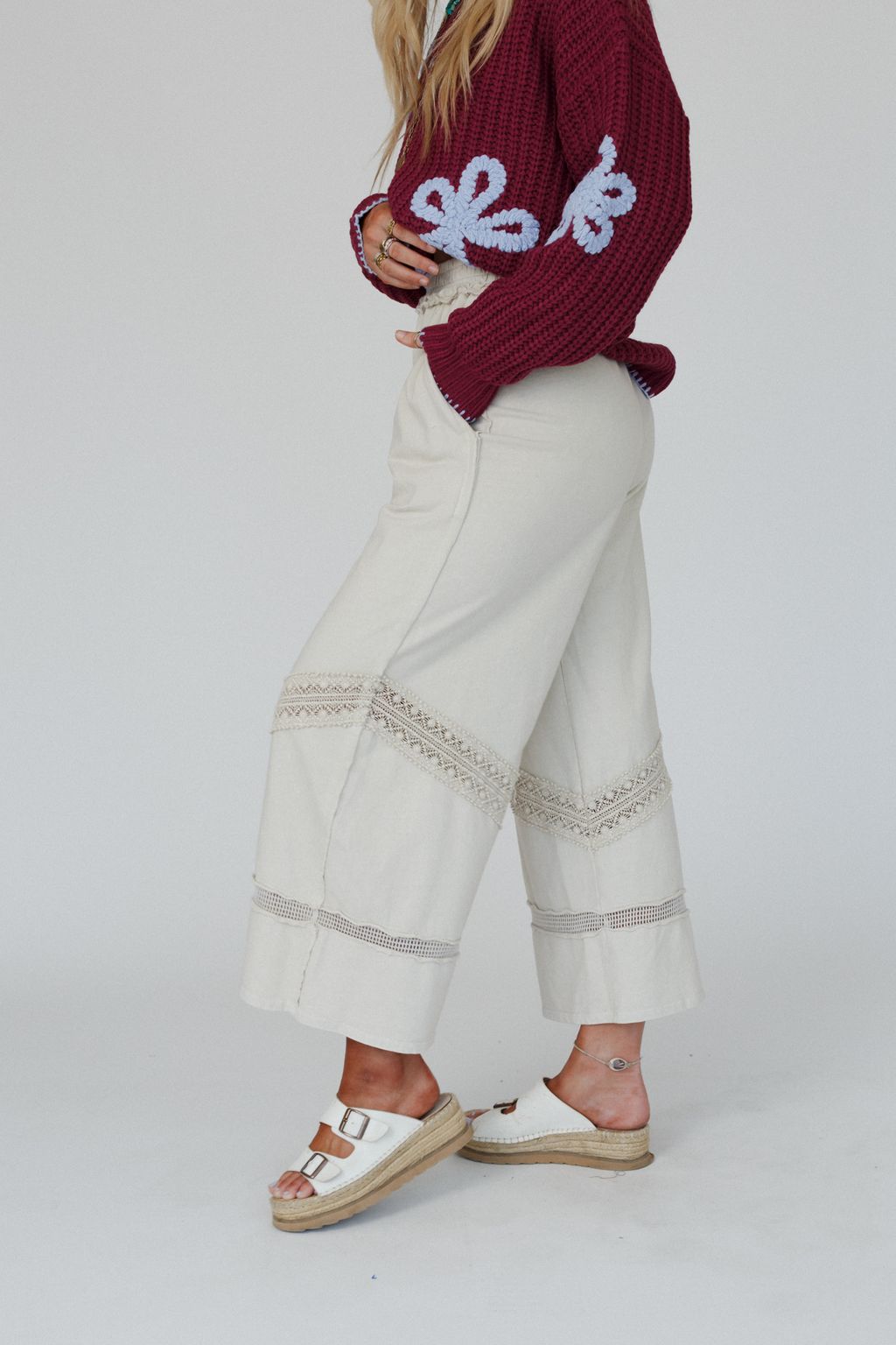 Any Day Wide Leg Pants - Taupe