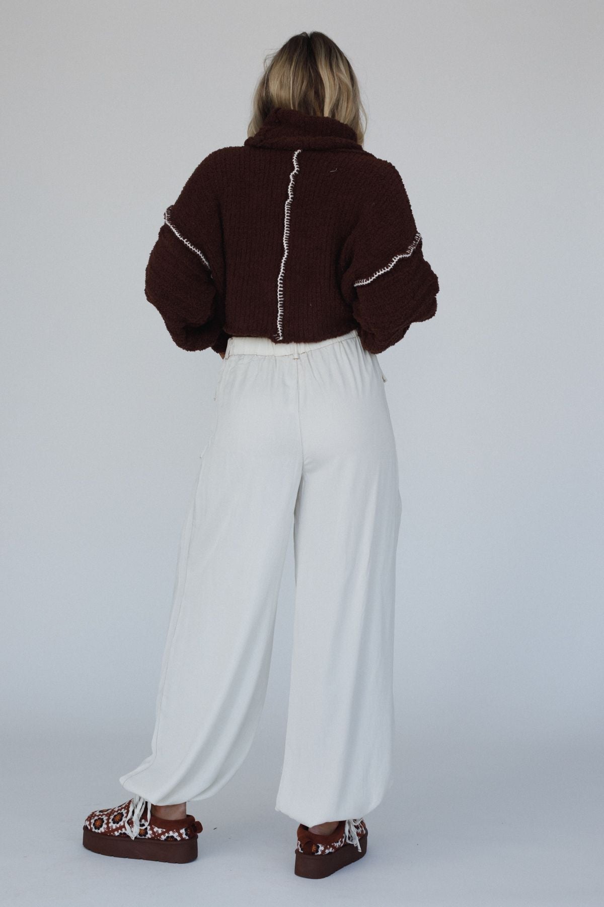 East Bay Loose Fit Cargo Jeans - Cream
