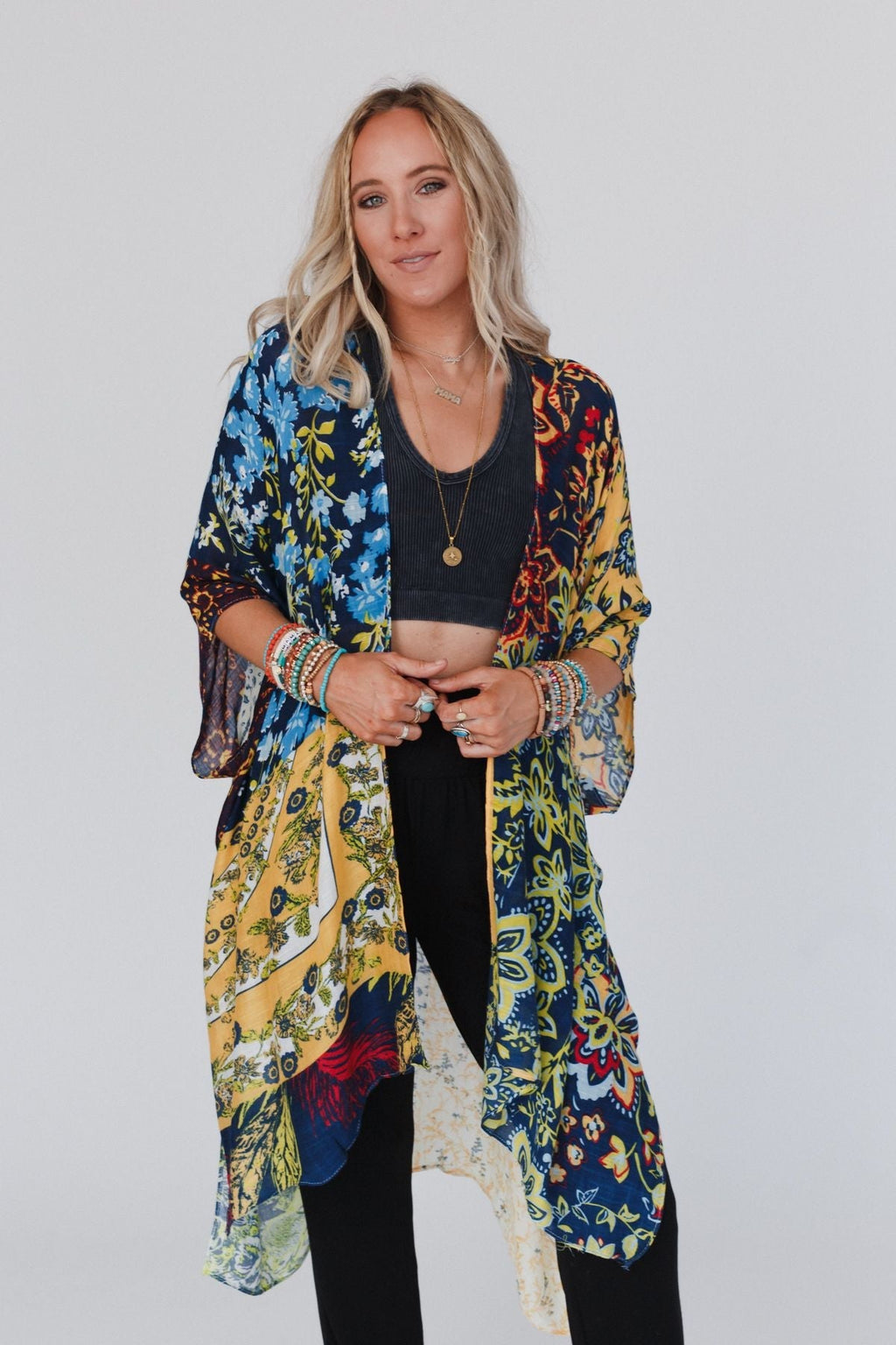 Dakota Patterned Kimono - Multi