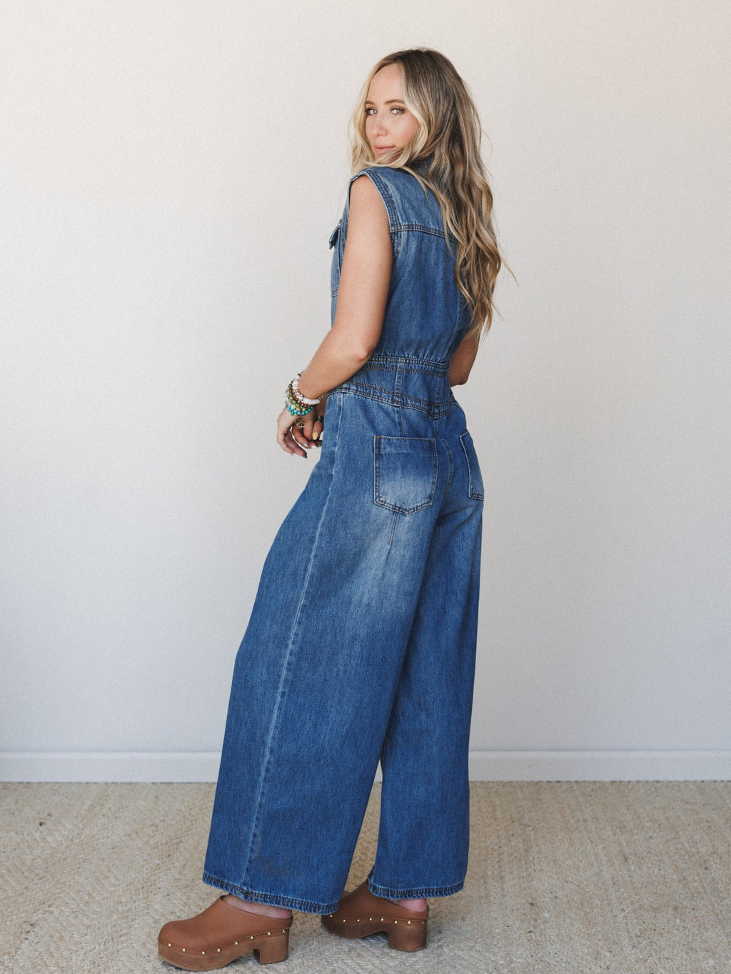 All Star Denim Jumpsuit - Medium Wash
