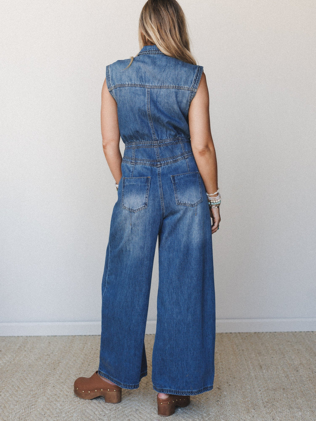 All Star Denim Jumpsuit - Medium Wash