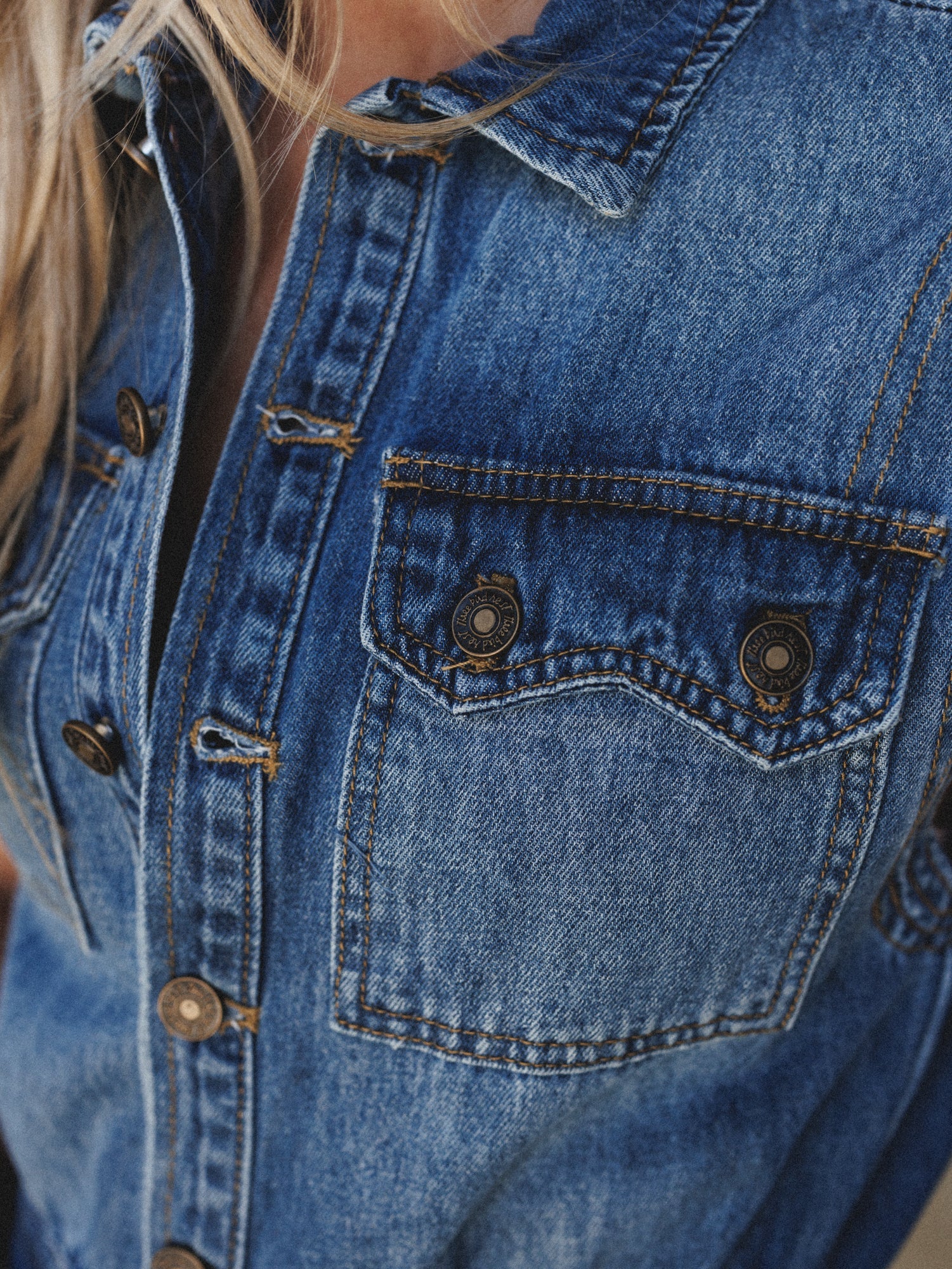 All Star Denim Jumpsuit - Medium Wash