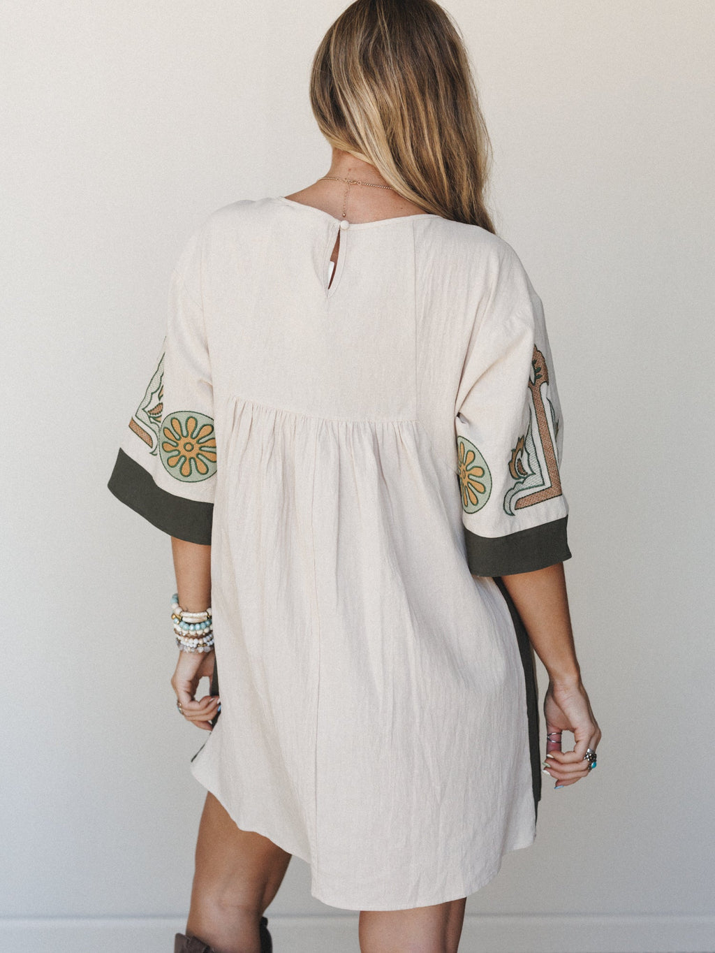 Chateau Chic Babydoll Tunic Dress - Sage
