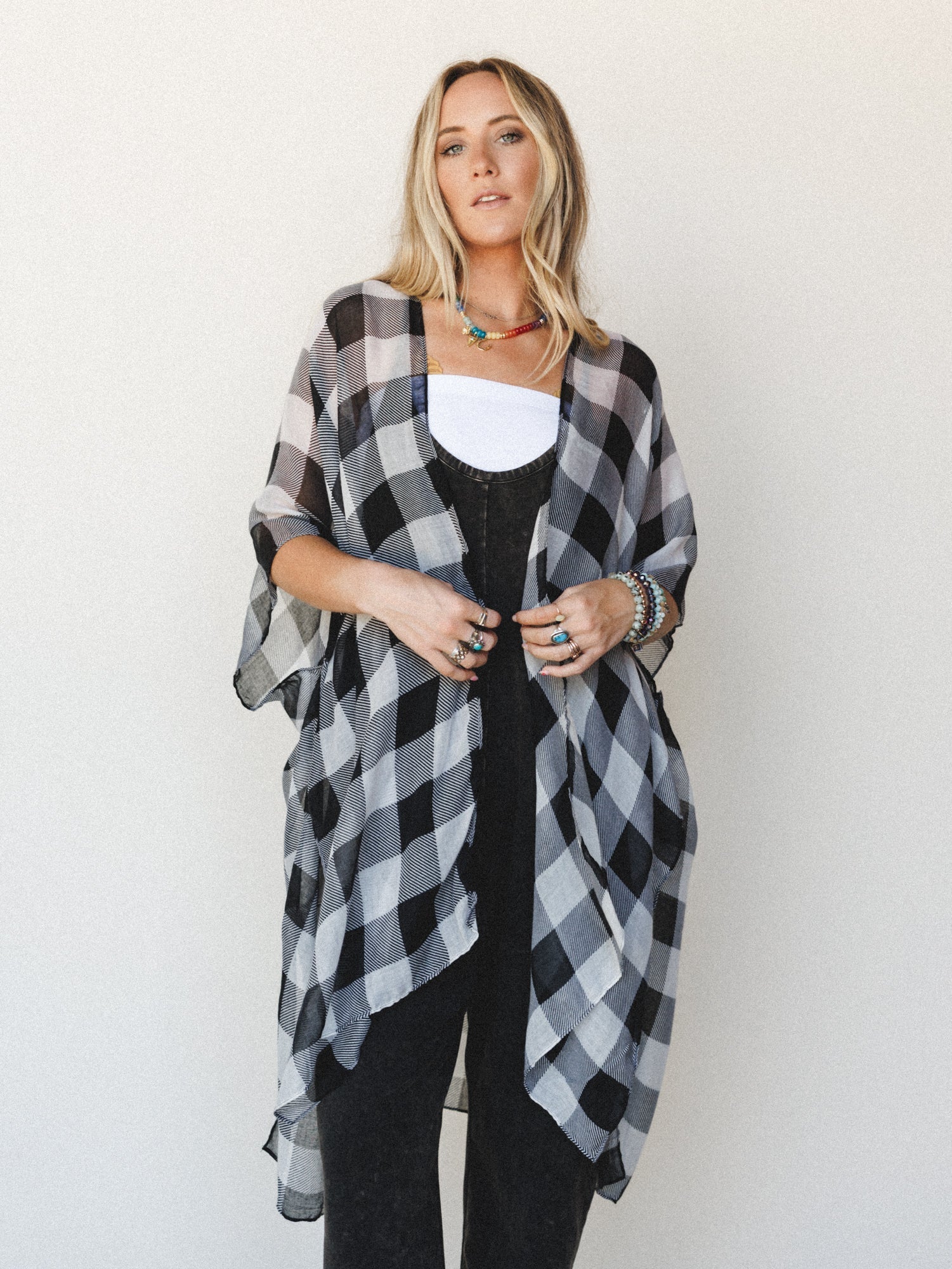 Picnic Perfect Kimono - Black