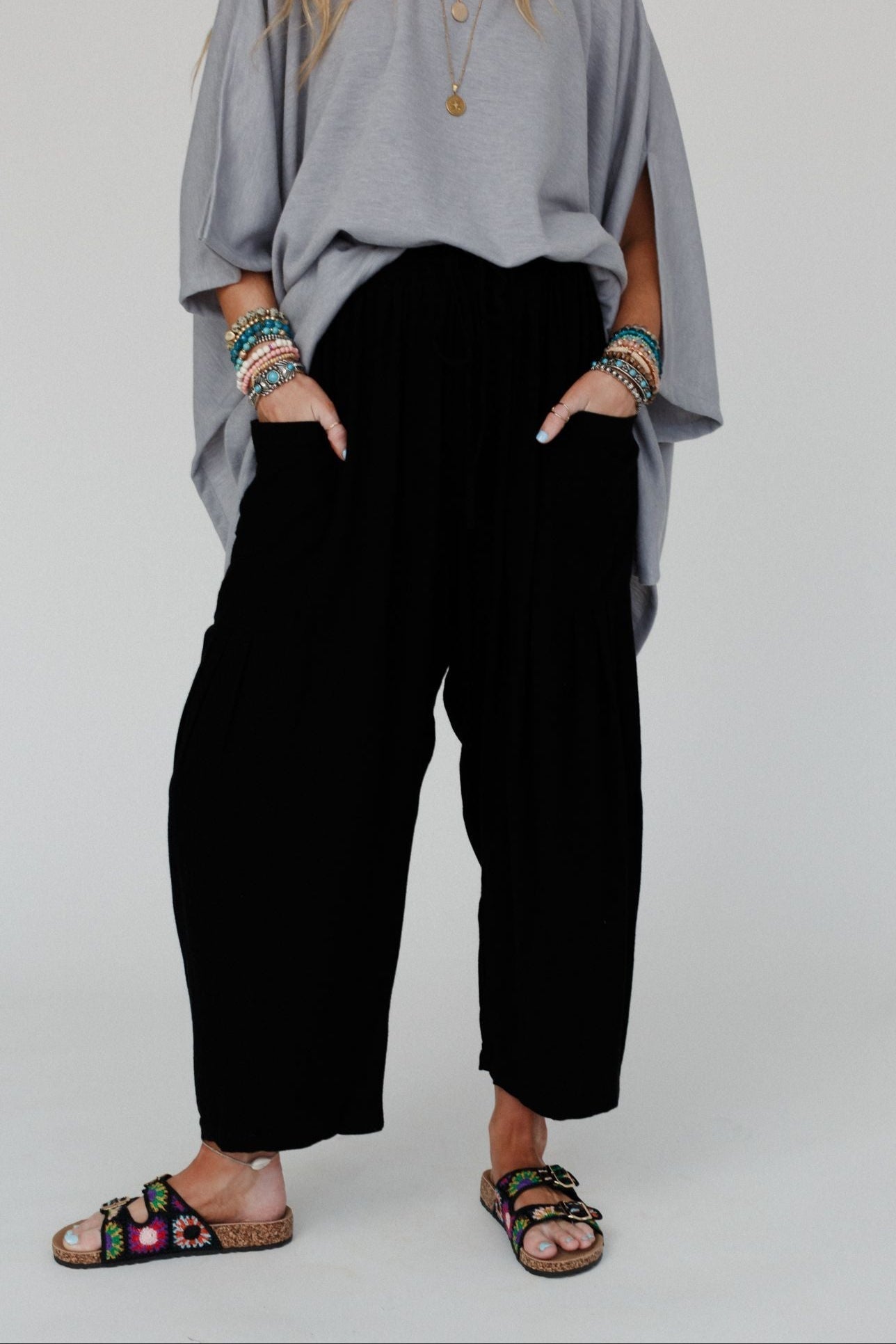 Blissful Drifter Pants - Black