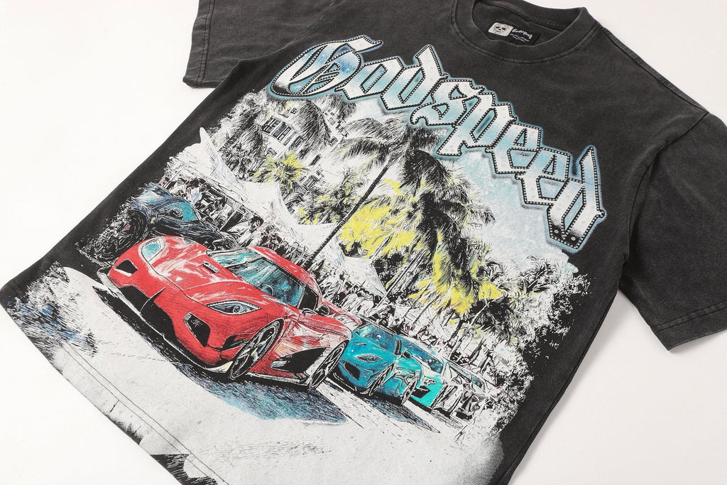 Godspeed Washed Black Rock Graphic T-Shirt