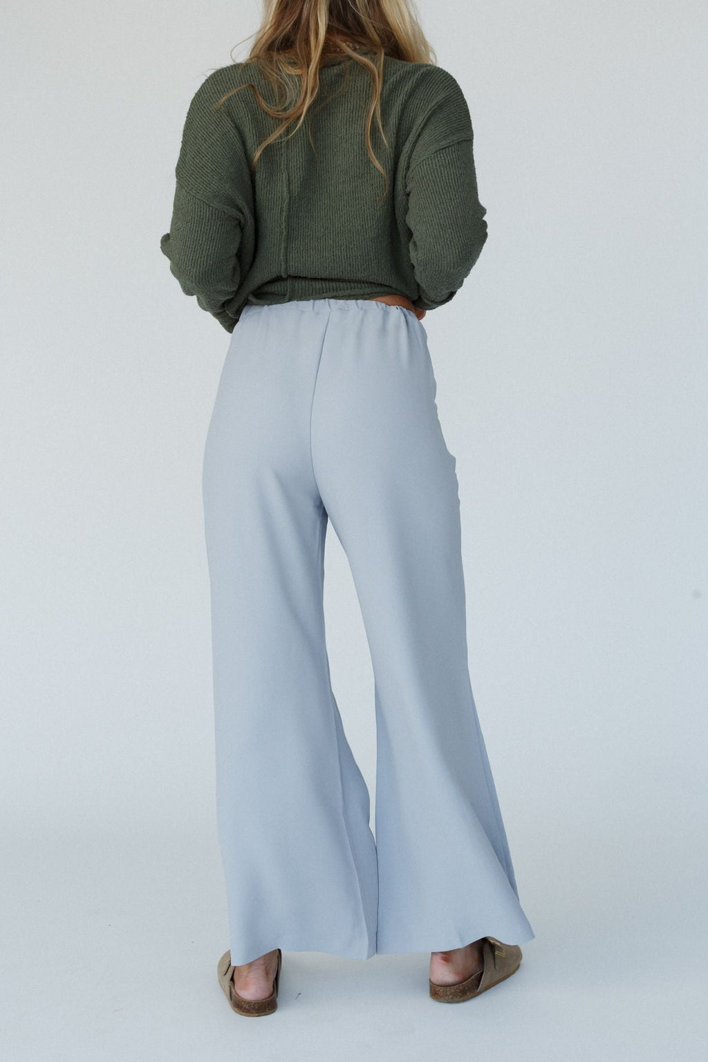 World Traveler Wide Leg Pant - Light Gray