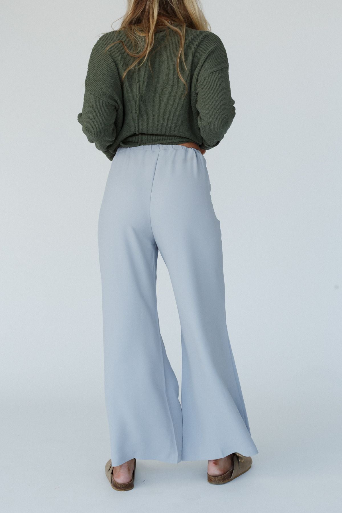 World Traveler Wide Leg Pant - Light Gray