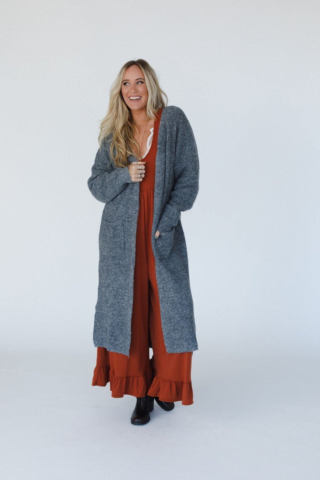 Bennett Cardigan - Charcoal