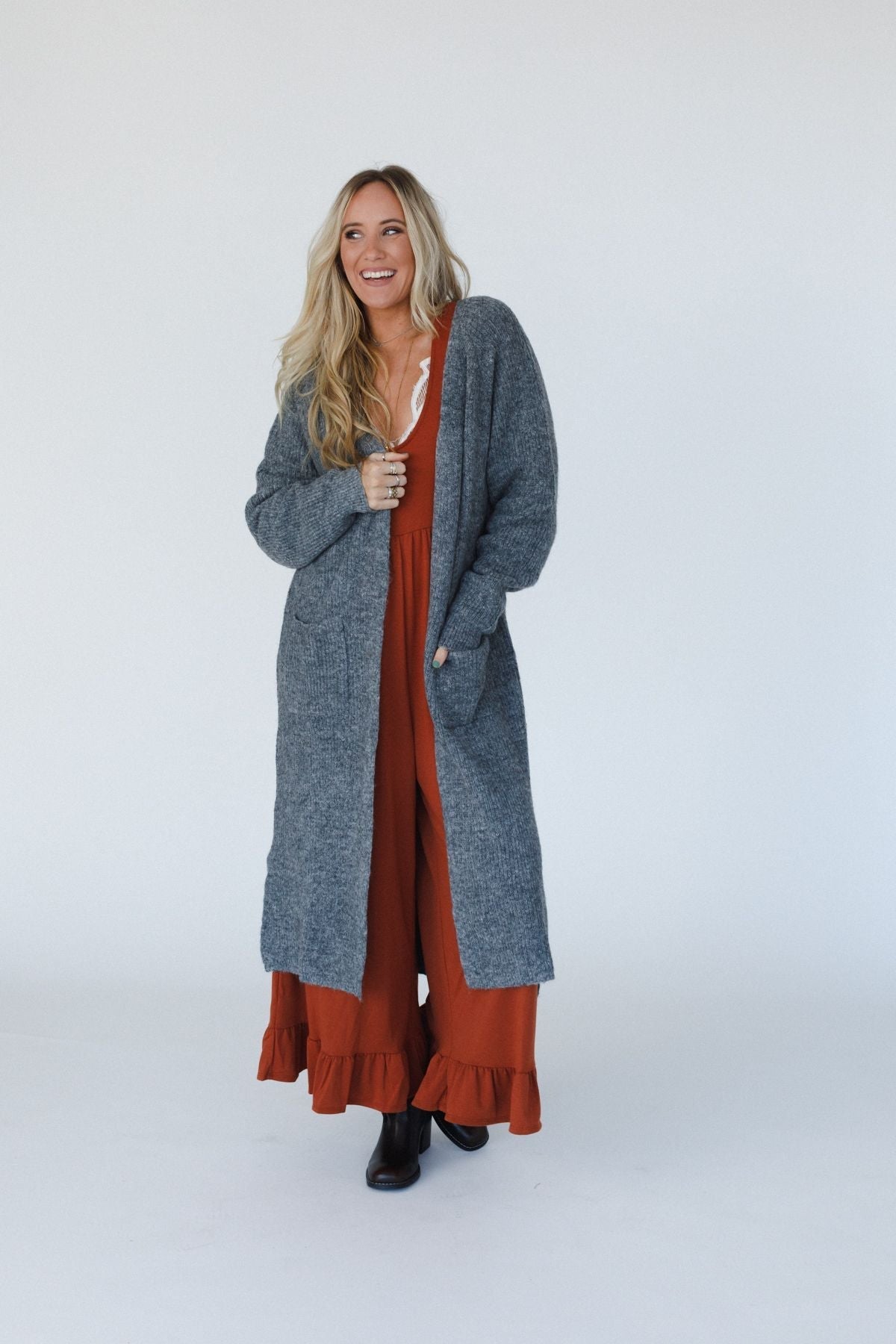 Bennett Cardigan - Charcoal