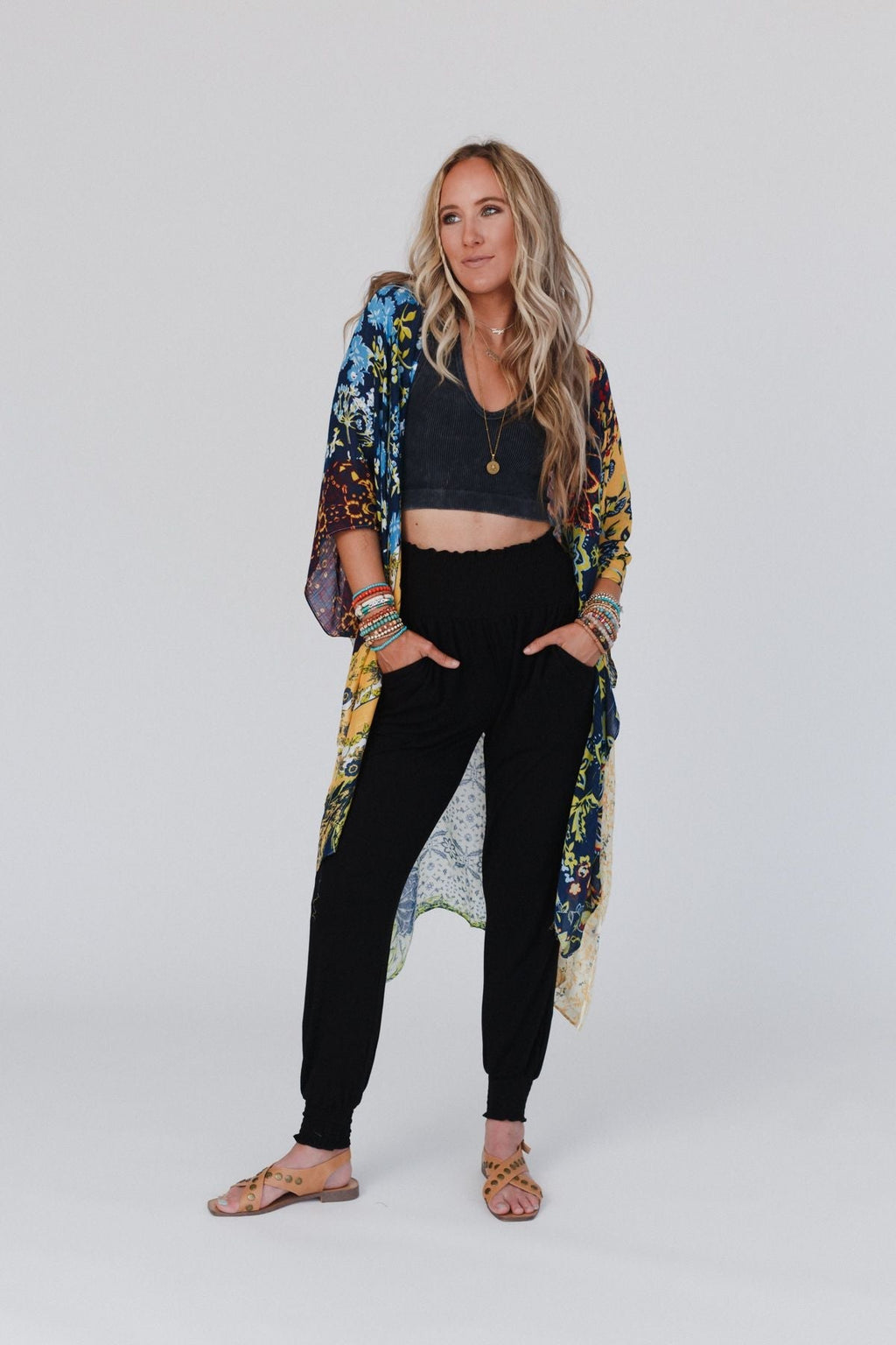 Dakota Patterned Kimono - Multi
